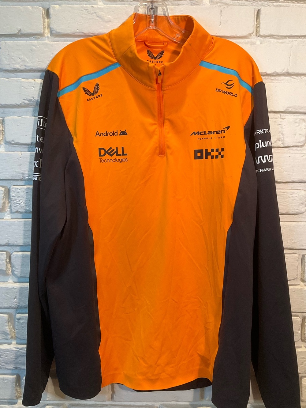 McLaren F1 Team 1/4 Zip Pullover Damage Read Size Large